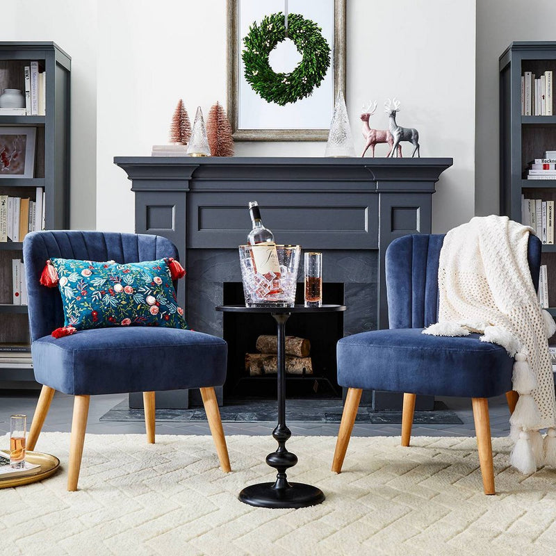 Londonberry Turned Accent Table Large Black - Threshold