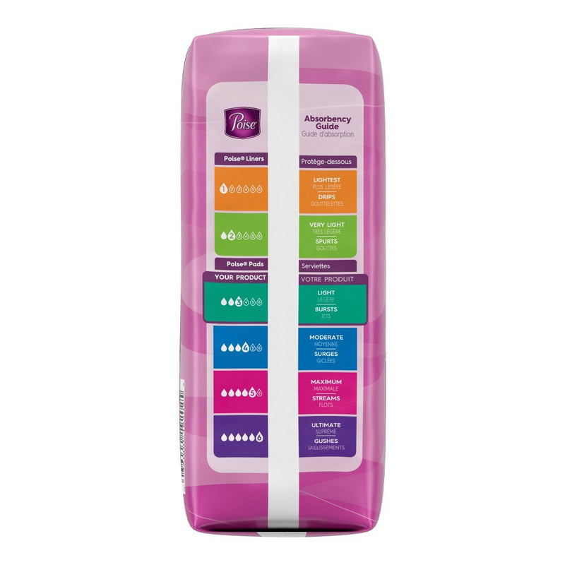 Poise Postpartum Incontinence Fragrance Free Pads - Light Absorbency - Regular - 30ct