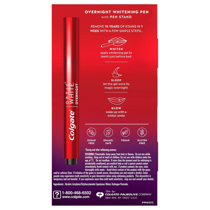 Colgate Optic White Overnight Teeth Whitening Pen 09/2025