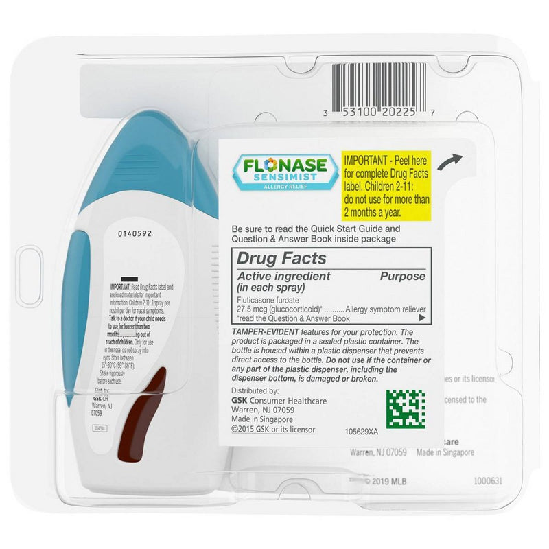 Flonase Sensimist 24-Hour Allergy Relief Nasal Spray - Fluticasone Furoate - 0.31 fl oz