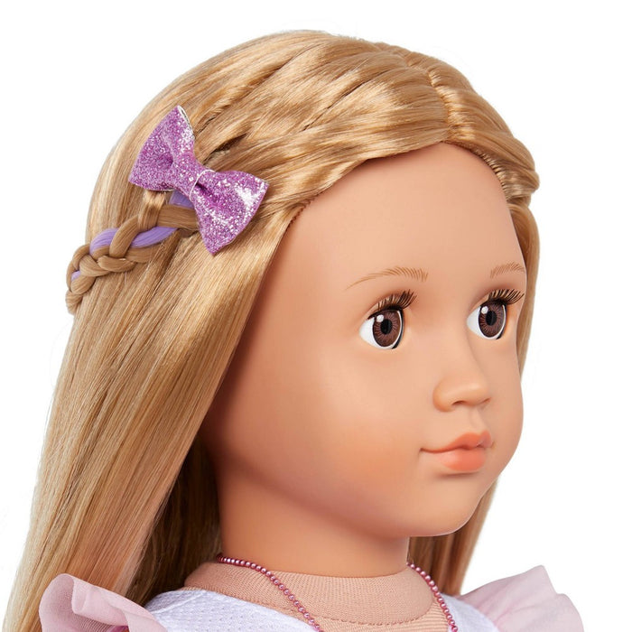 Our Generation Fashion Starter Kit in Gift Box Thea with Mix & Match Outfits & Accessories 18" Fashion Doll