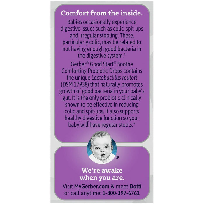 Gerber Soothe Probiotic Colic Drops - 0.34 fl oz
