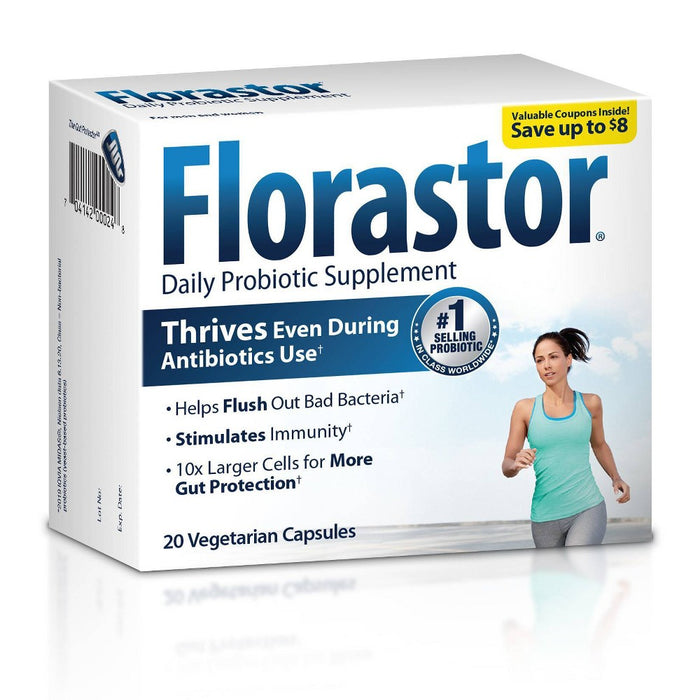 Florastor Probiotic Capsules - 20ct