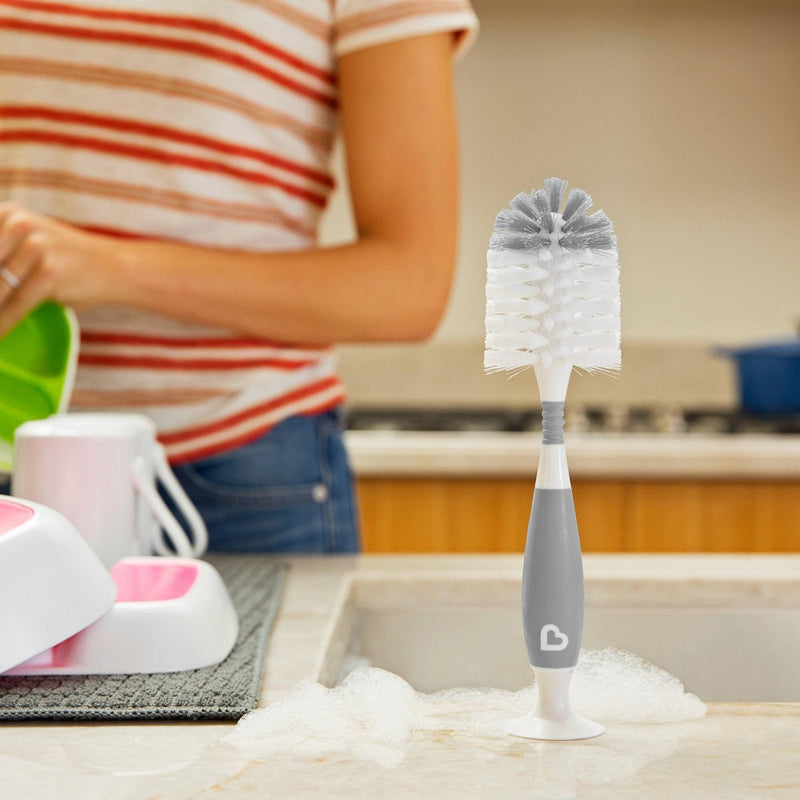 Munchkin Bristle Bottle Brush - Gray