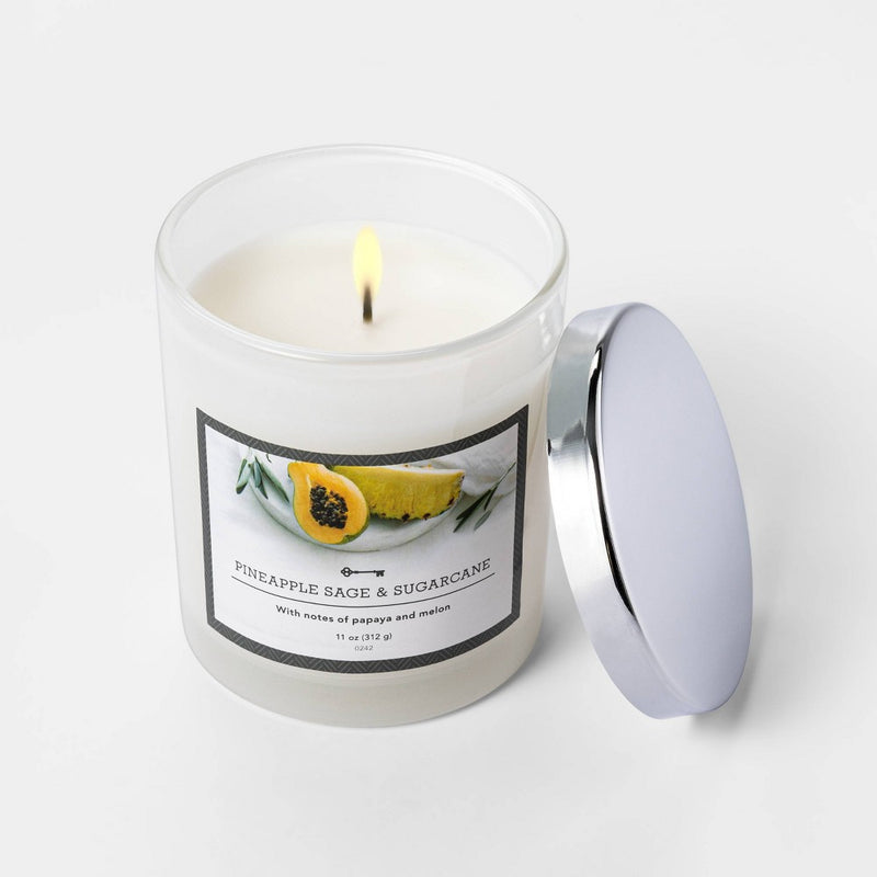 11oz Glass Jar Pineapple Sage Candle - Threshold