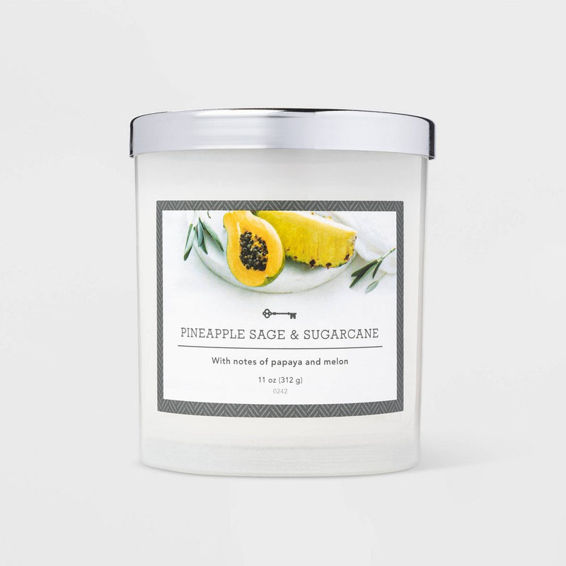 11oz Glass Jar Pineapple Sage Candle - Threshold