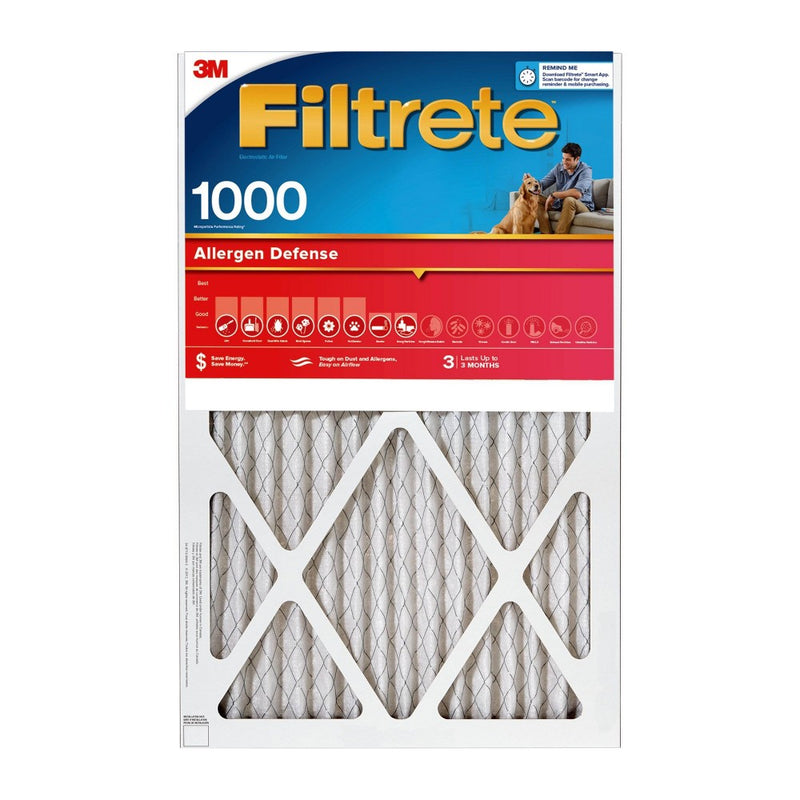 Filtrete 14x20x1 2pk Allergen Defense Air Filter 1000 MPR