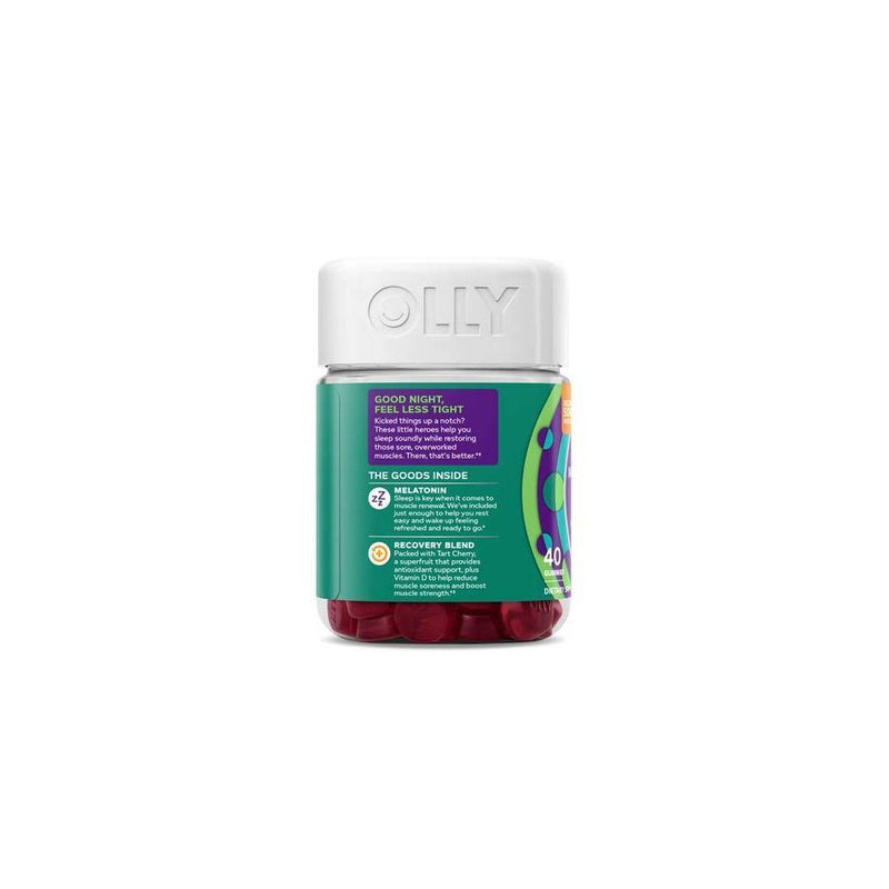 OLLY Muscle Recovery Sleep Gummies - Berry - 40ct