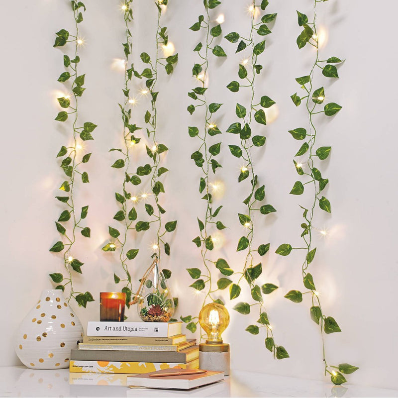 LED Vine Curtain String Lights Warm White - West & Arrow