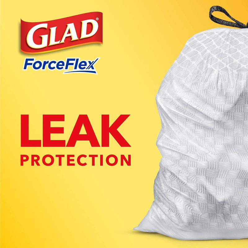 Glad ForceFlex Tall Kitchen Drawstring Trash Bags - Febreze Mediterranean Lavender - 13Gallon/100ct
