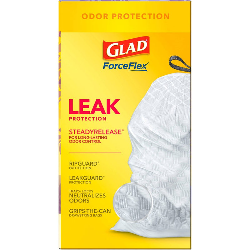 Glad ForceFlex Tall Kitchen Drawstring Trash Bags - Febreze Mediterranean Lavender - 13Gallon/100ct