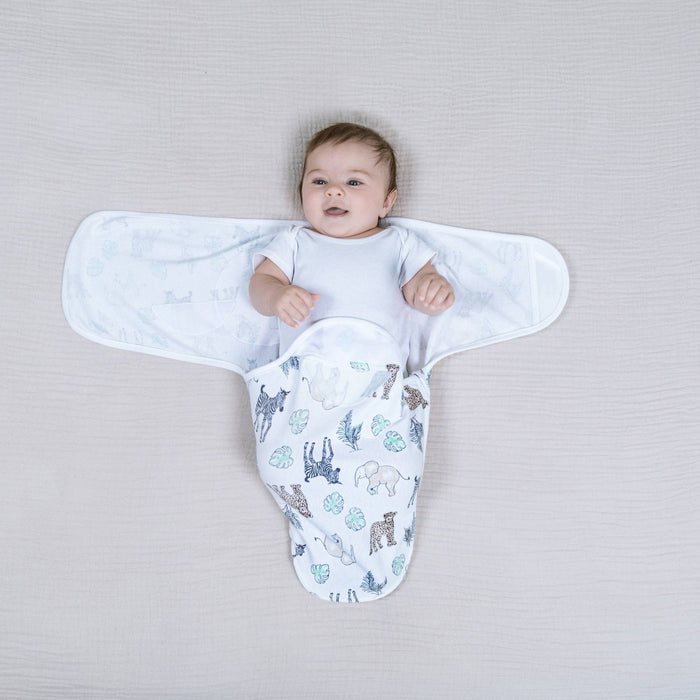 Aden + Anais Essentials Swaddle Wrap Blanket Neutral toile - S/M 3pk