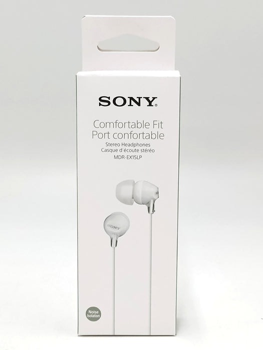 Sony MDREX15LP In-Ear Wired Earbuds - White