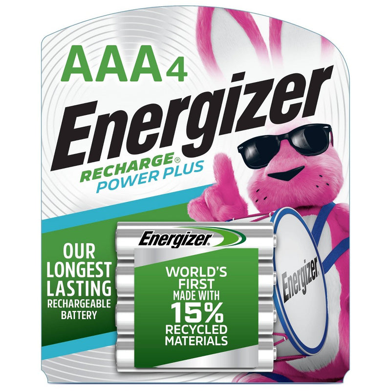 Energizer 4pk Recharge Power Plus Rechargeable AAA Batteries