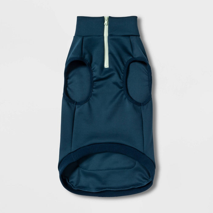 Athleisure Vest with Zipper Pocket Dog Apparel - Navy - S - Boots & Barkley