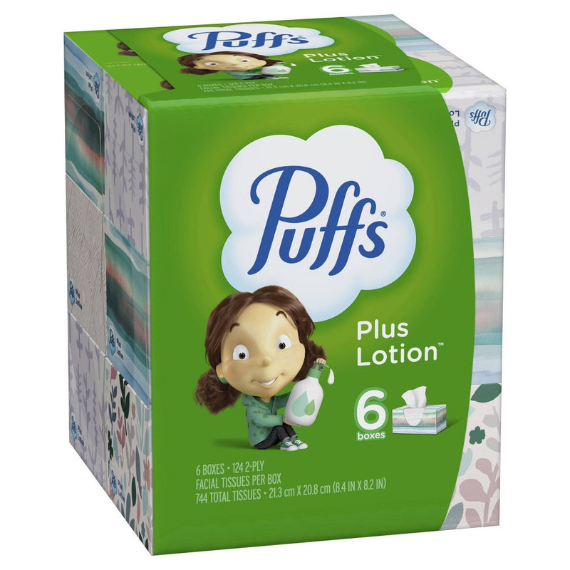 Puffs Plus Lotion Facial Tissue - 6pk/124ct
