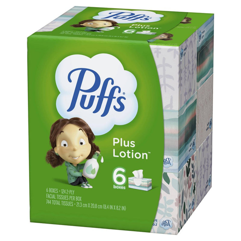 Puffs Plus Lotion Facial Tissue - 6pk/124ct