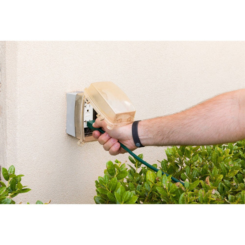 Philips 25' 3-Outlet Grounded Extension Cord Outdoor Green