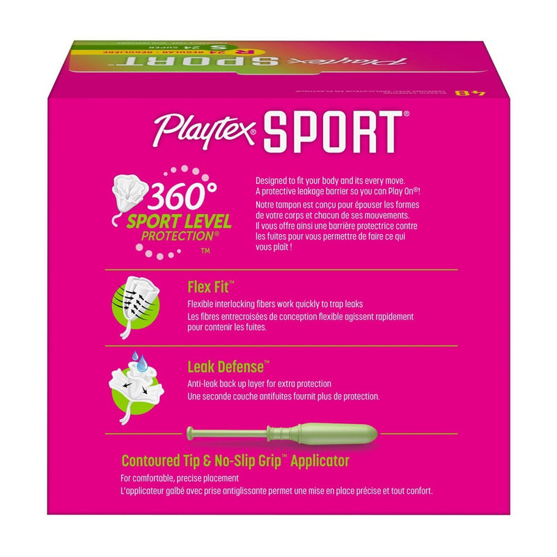 Playtex Sport Multipack Tampons - Plastic - Unscented - Regular/Super - 48ct