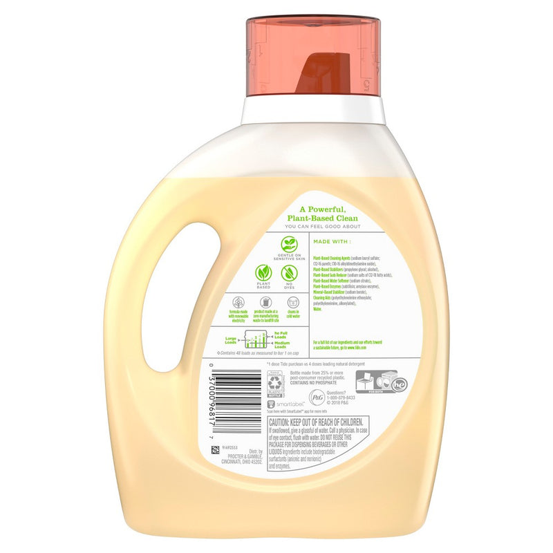 Tide purclean Unscented Liquid Laundry Detergent - 69 fl oz