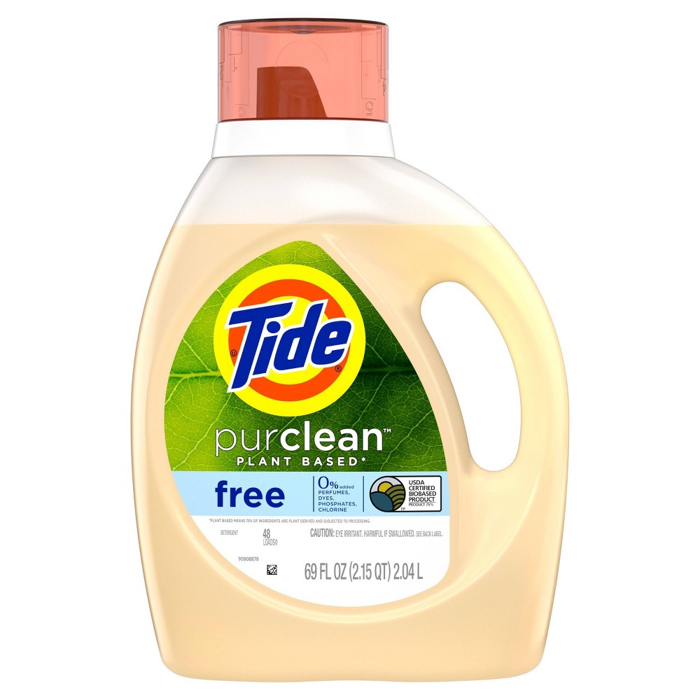 Tide purclean Unscented Liquid Laundry Detergent - 69 fl oz — Total ...