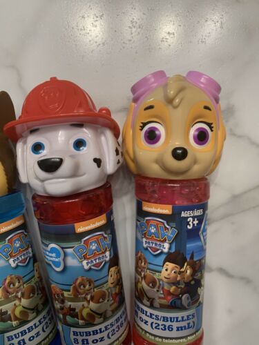 SINGLE3PAW Patrol Chase Bubble Head Solution with Wand - - 8 Fl oz each