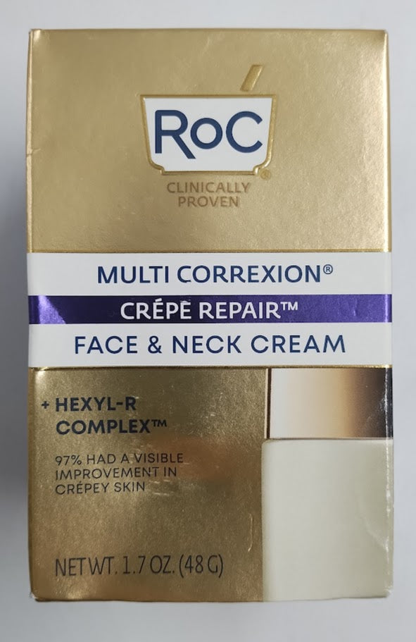 RoC Face & Neck Anti-Aging Moisturizer Firming Cream for Crepey Skin - 1.7 fl oz