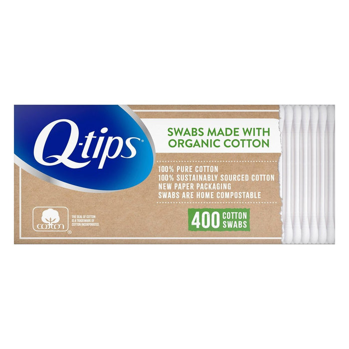 Q-Tips Cotton Swabs Organic Pack - 400ct