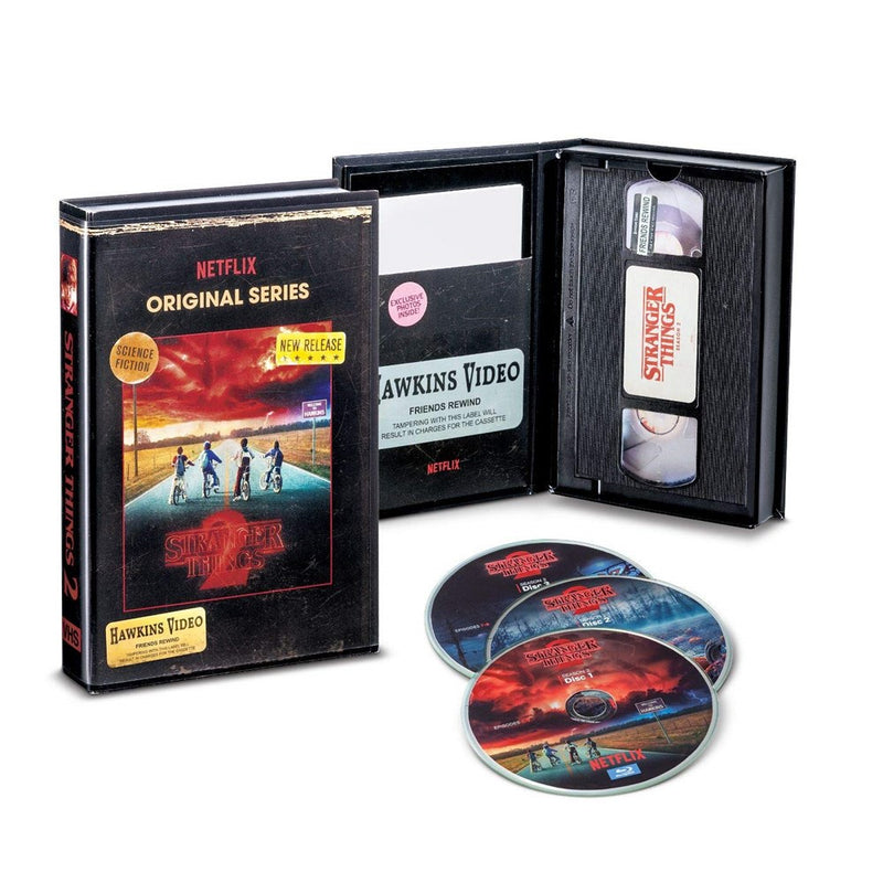 Stranger Things Season 2 (Blu-Ray + DVD) VHS Retro Packaging Collector's Edition *ADD 3 TO YOUR CART & 1 IS FREE!*