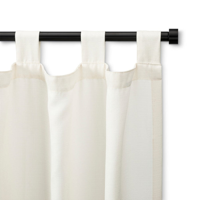 66"-120" Dauntless Curtain Rod Black - Project 62