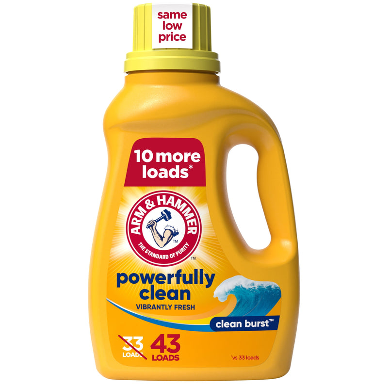ARM & HAMMER Laundry Detergent Liquid, Clean Burst, 43 fl oz, 43 Loads