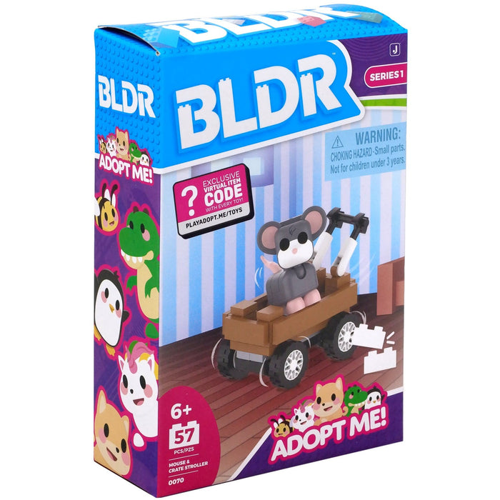 Adopt Me Mouse With Crate Stroller Small Building Set