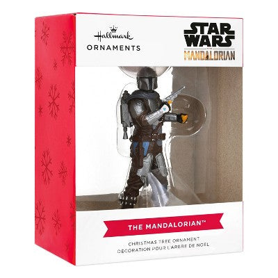 Hallmark Star Wars: The Mandalorian Christmas Tree Ornament: Din Djarin Figure, Indoor Decoration