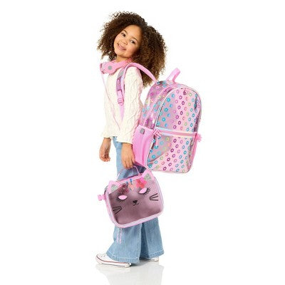 Locker Club Backpack Set with Lunch Box and Headphones - Cat