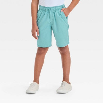 Boys' Playwear 'At the Knee' Pull-On Shorts - Cat & Jack Green S