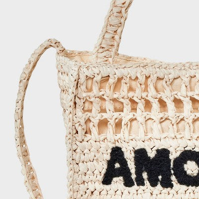 Top Handle Crochet Tote Handbag - Universal Thread Off-White