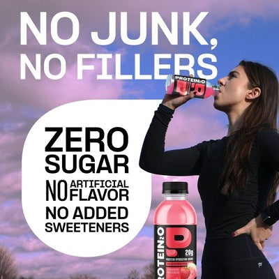 Protein2O 20g Clear Whey Protein Isolate Drink With Electrolytes Strawberry Watermelon Non-Caffeinated - 67.6 fl oz/4pk