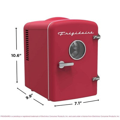 Frigidaire 6 Can Mini Personal Dorm Fridge Cooler Red