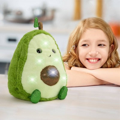FAO Schwarz 11" Glow Brights Plush LED with Sound Avocado