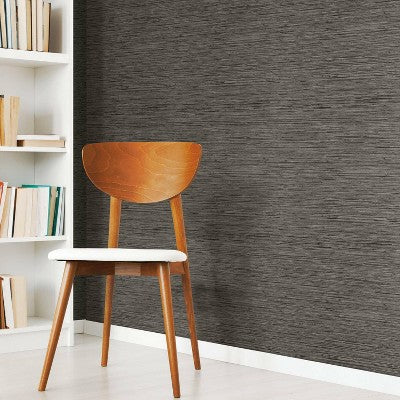 RoomMates Grasscloth Gray Peel & Stick Wallpaper