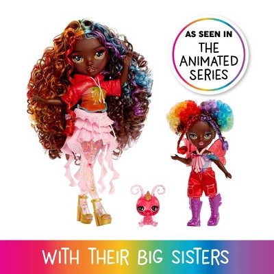 Rainbow High Littles Rainbow Fantasy Fairies + Pet - Astrid, Rainbow 5.5" Small Doll & Butterfly