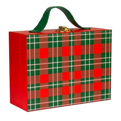 Suitcase Decor Plaid - Bullseye's Playground