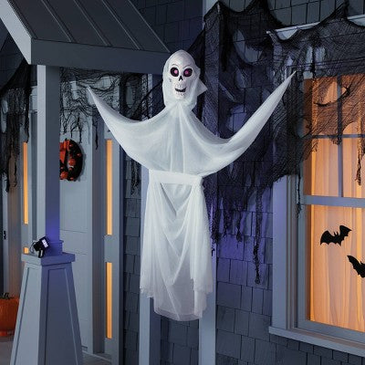 65" Black Light Responsive Ghoul Halloween Decorative Prop White - Hyde & EEK! Boutique: Indoor/Outdoor Decor