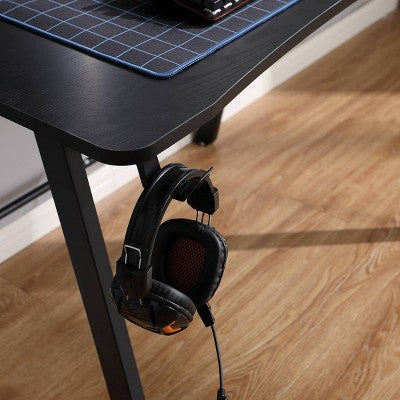 Gaming Desk with LED Lights and Headphone Holder Black - Room Essentials (LOCAL PICKUP ONLY)