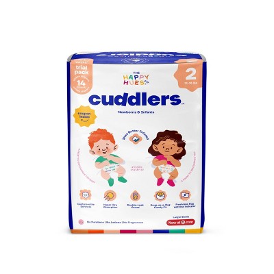 Happy Hues Cuddlers Disposable Diapers Trial Pack - 14ct - Size 2