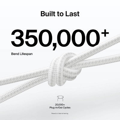 Belkin 3.3' 2pk USB-A to Lightning Cable - White
