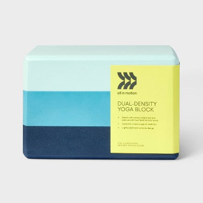 Yoga Block Tri Color All In Motion - Blue