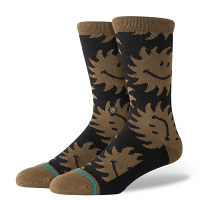 STANCE Men's Smile Out Crew Socks - Dark Green 6-12