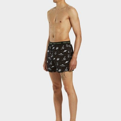 Pair of Thieves Men's Super Soft Boxer Briefs - Black Space Print L