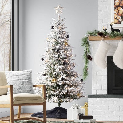 12" Metal Star with Glittered String Christmas Tree Topper Silver - Wondershop